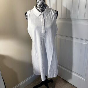Aerie White Sleeveless Polo Dress NWT